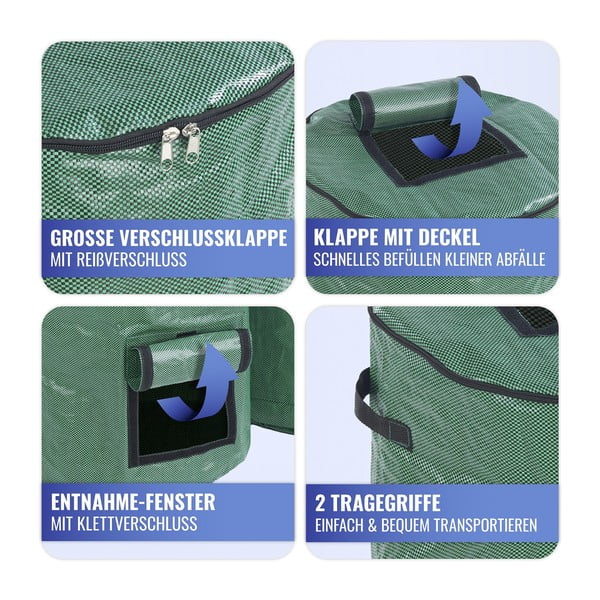 Zöld komposztáló szett 2 db-os 125 l – Maximex-image-4