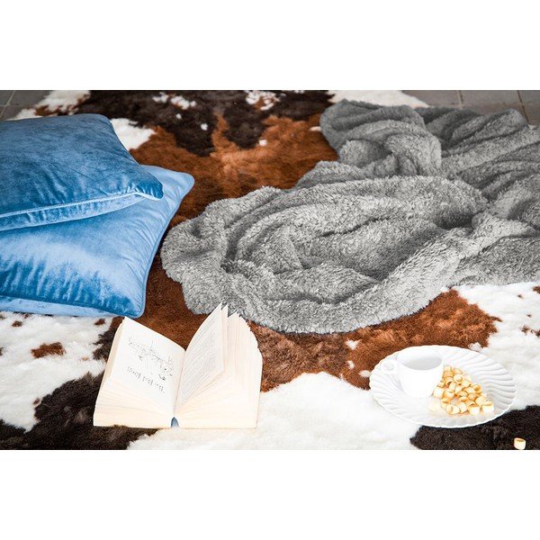 Teddy taupe színű plüss takaró, 130 x 170 cm - Tiseco Home Studio-image-1