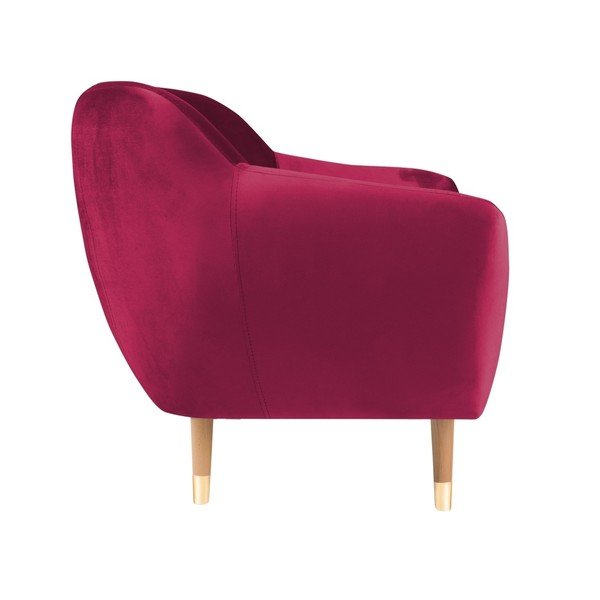 Benito rózsaszín bársony fotel - Mazzini Sofas-image-3
