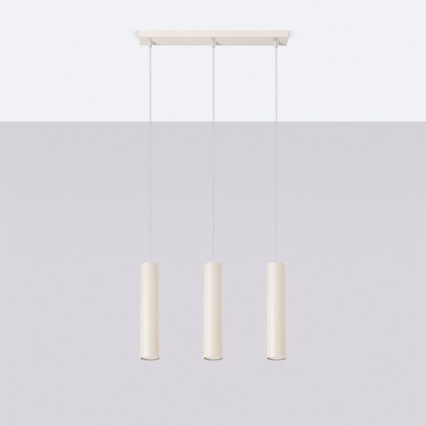 Krémszínű függőlámpa Castro – Sollux-image-3