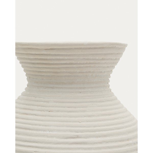 Krémszínű papírmasé magas váza (magasság 51 cm) Pria – Kave Home-image-4