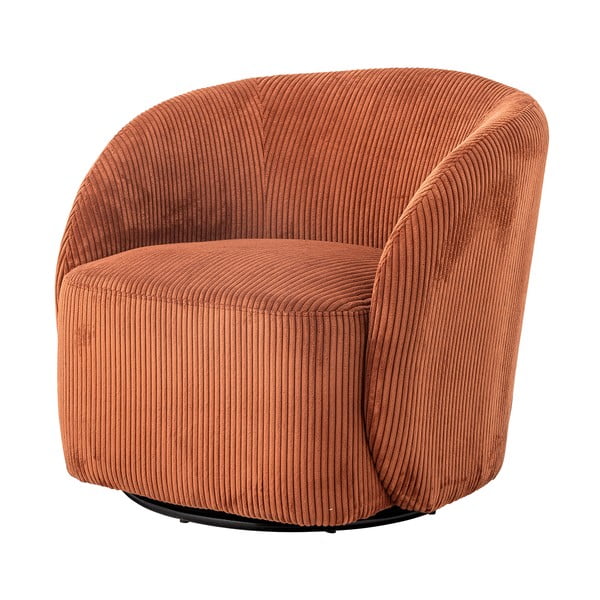 Narancssárga kordbársony füles fotel Pradi – Bloomingville-image-4