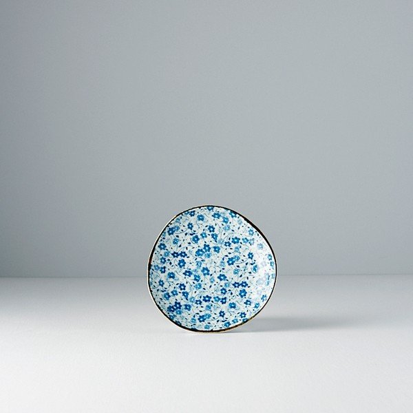 Daisy kék-fehér kerámia tányér, ø 12 cm - MIJ-image-2