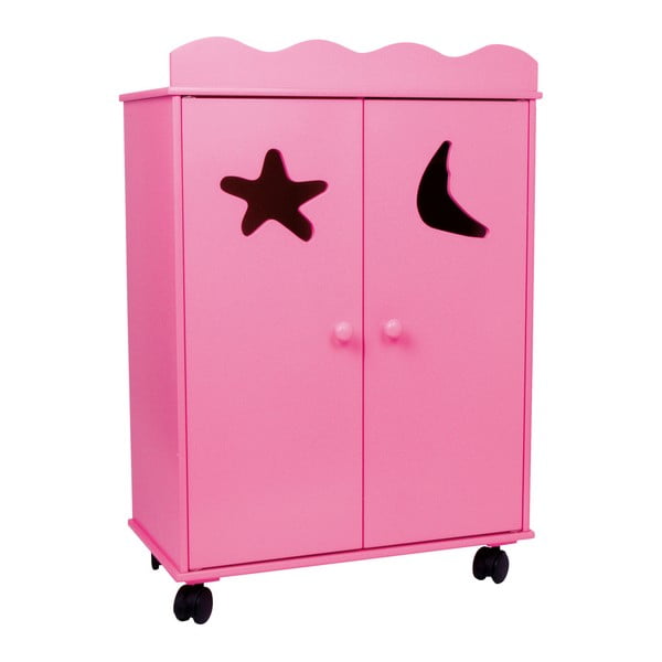 Dolls rózsaszín szekrény játékbabáknak - Legler