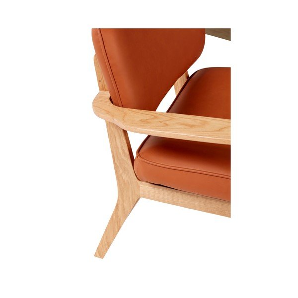 Haze narancssárga műbőr fotel - Hübsch-image-3