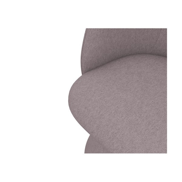 Levendula színű kárpitozott étkezőfotel Maia – Makamii-image-4