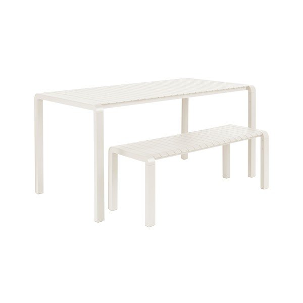 Fehér fém kerti pad Vondel – Zuiver-image-3