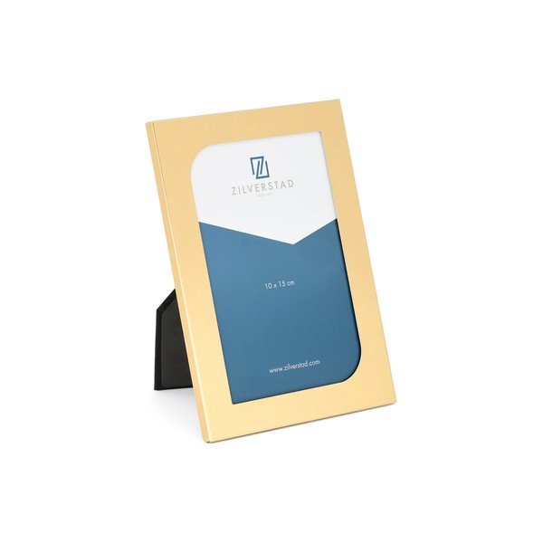 Sárgaréz színű fém álló képkeret 12x17 cm Grenoble – Zilverstad