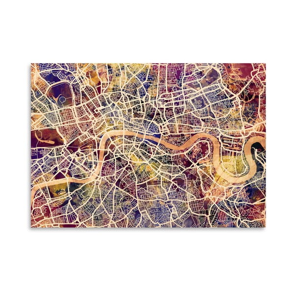 London Streets poszter, 42 x 30 cm - Americanflat