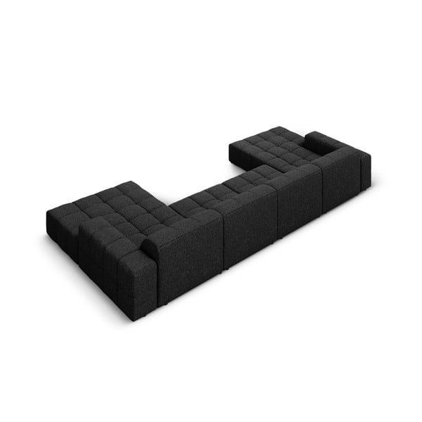 Antracitszürke sarokkanapé (U alakú) Chicago – Cosmopolitan Design-image-4