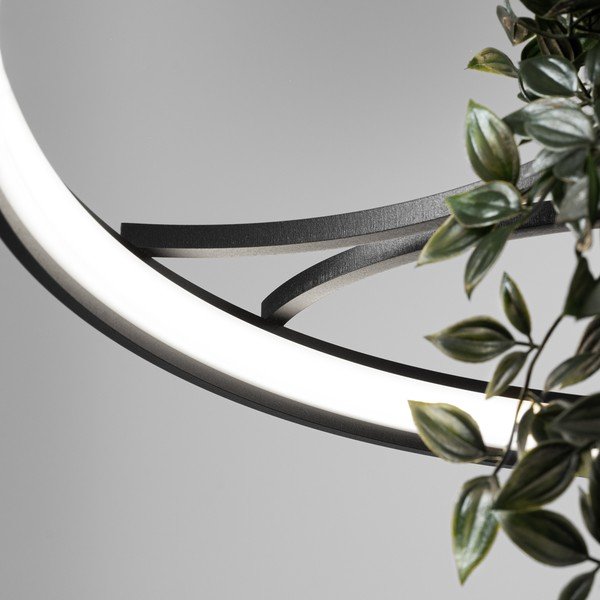 Fekete alumínium LED függőlámpa ø 78 cm RIO – Thoro-image-4