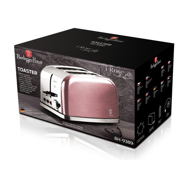Rózsaszín kenyérpirító Rose Edition - BerlingerHaus-image-3
