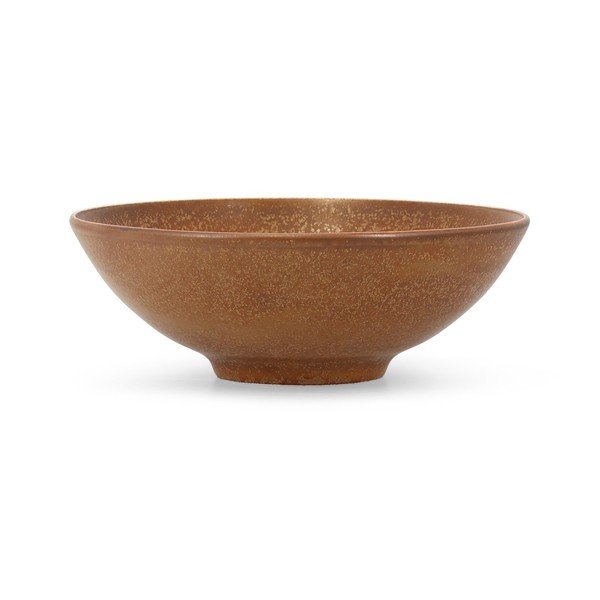 Barna porcelán tál ø 21 cm Ovio – BonBistro