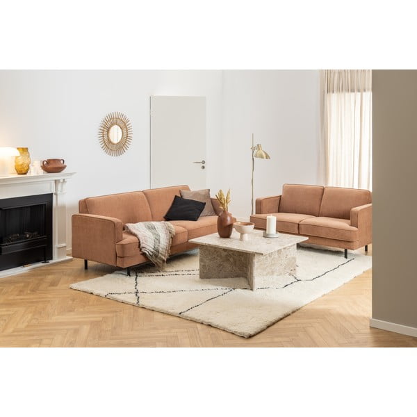 Bézs márvány dohányzóasztal 90x90 cm Vega – Actona-image-2