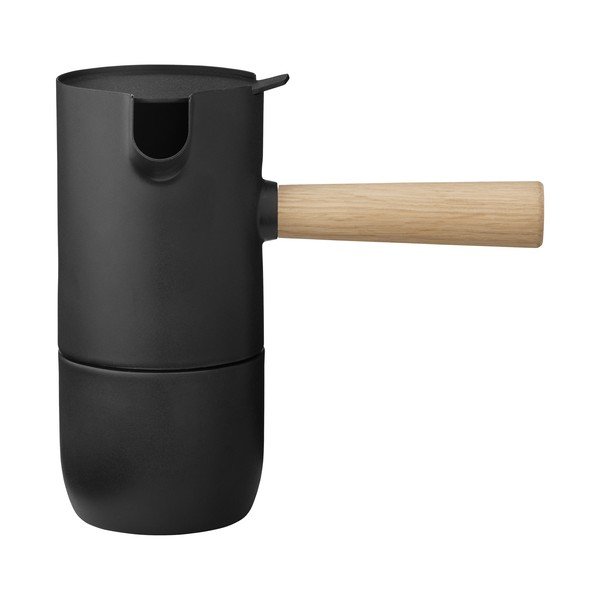 Fekete rozsdamentes acél kotyogós kávéfőző 250 ml Collar – Stelton