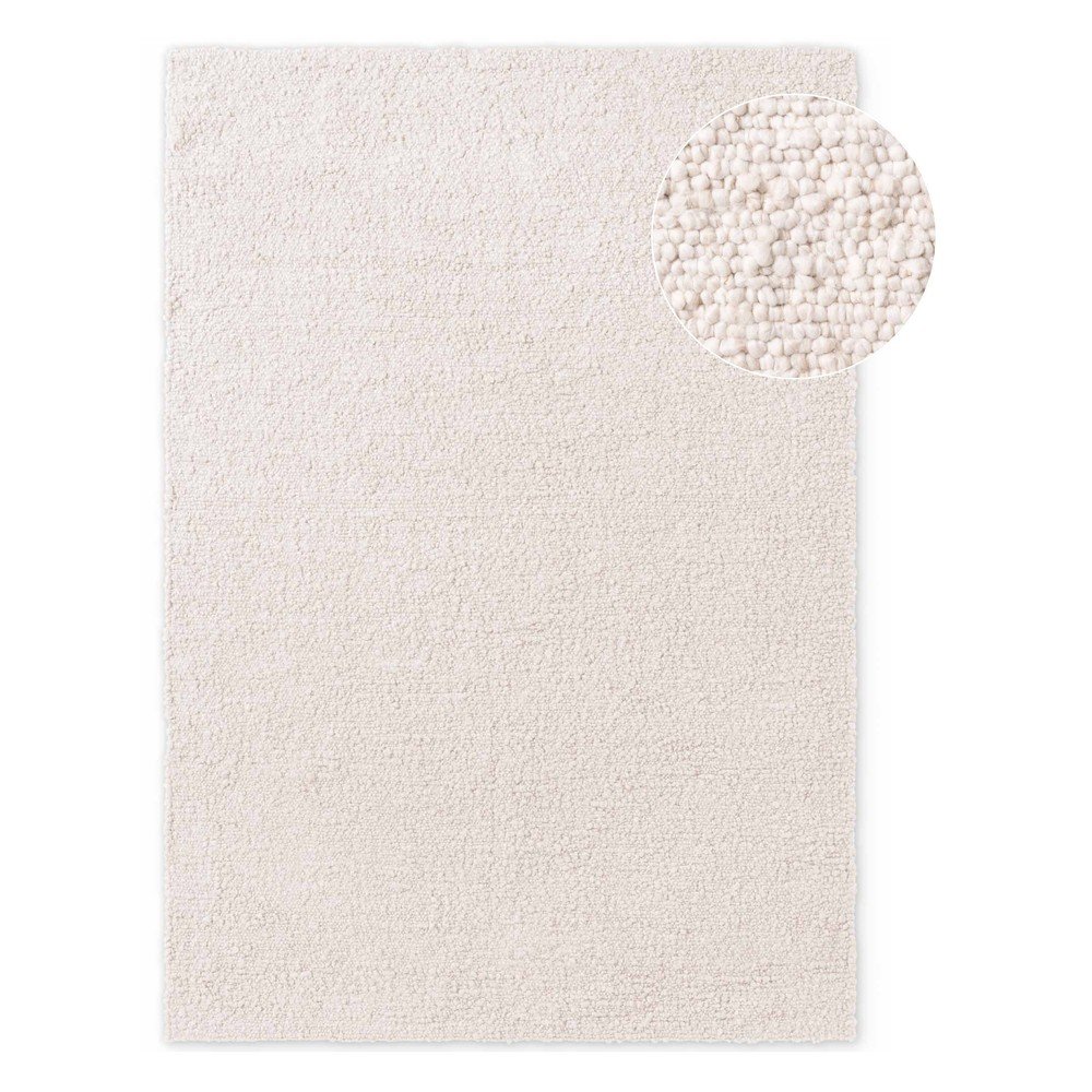 Elefántcsont színű kézi szövésű buklé szőnyeg 160x230 cm Notting Hill Portobello Ted Baker