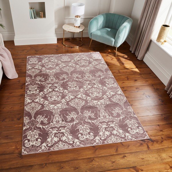 Mályvaszínű szőnyeg 200x285 cm Imperial Wine – Think Rugs-image-3