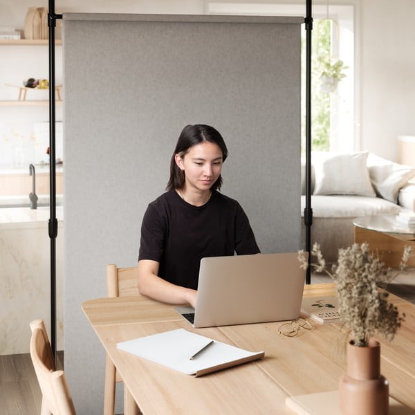 Matt fekete acél függönyelválasztó keret Anywhere – Umbra-image-4