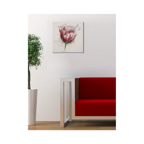 Tulip kézzel festett kép, 80 x 80 cm - Mauro Ferretti-image-1