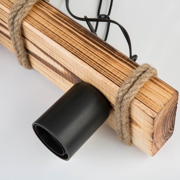 Fekete-natúr színű mennyezeti lámpa 10.5x48.5 cm – Squid Lighting-image-1