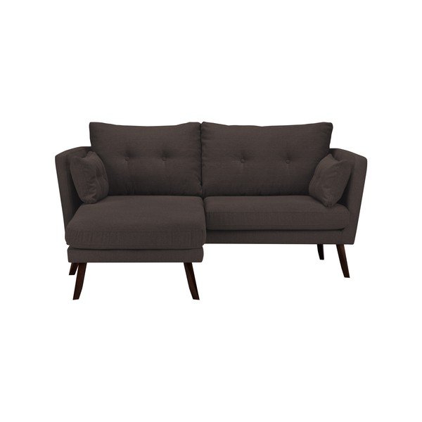 Elena barna háromszemélyes kanapé, fekvőfotellel a bal oldalon - Mazzini Sofas-image-3