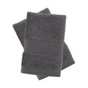 Sötétszürke frottír pamut törölköző szett 2 db-os 30x30 cm Anti-Bacterial – Catherine Lansfield