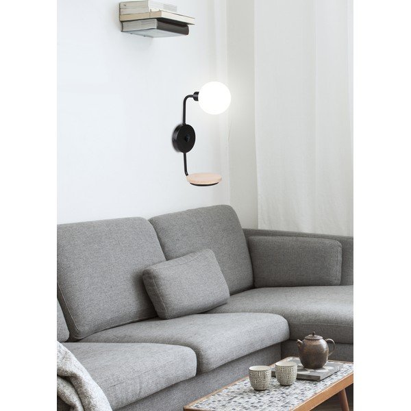 Fekete fali lámpa Ponio – Candellux Lighting-image-2