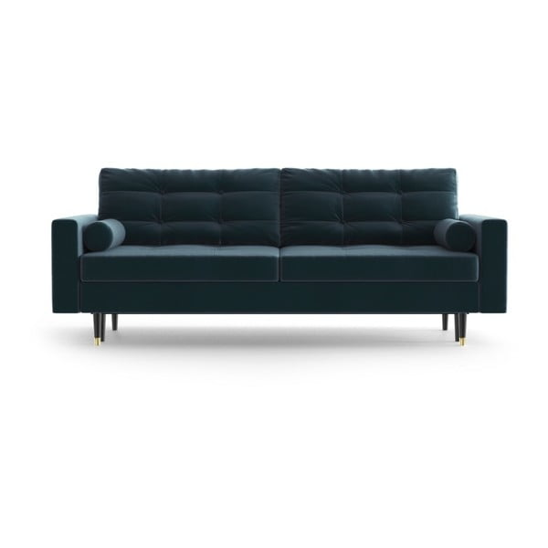 Aldo Turquoise sötéttürkiz háromszemélyes kinyitható kanapé - Daniel Hechter Home