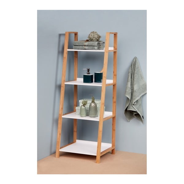 Finja fürdőszobai bambusz polcos állvány, 4 polccal - Wenko-image-1