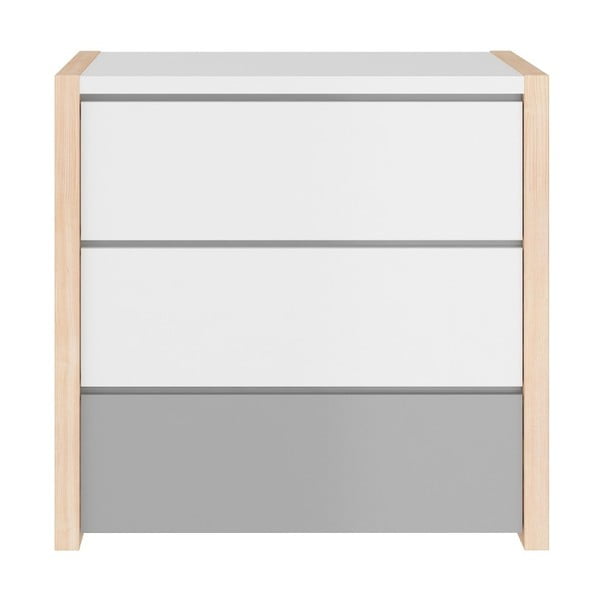 Pinette szürke komód 3 fiókkal - BELLAMY-image-1