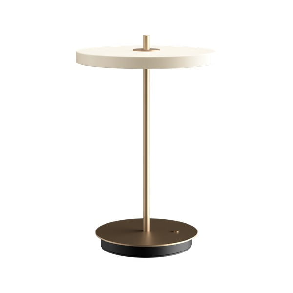 Fehér LED szabályozható asztali lámpa fém búrával (magasság 31 cm) Asteria Move – UMAGE