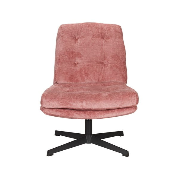 Rózsaszín forgó fotel Kai – White Label-image-1