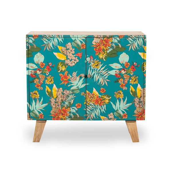 Türkiz-natúr színű szekrény 90x85x40 cm Reipur – Interia Home & Living