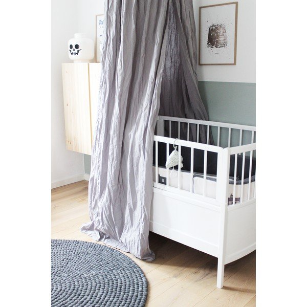 Ball Rugs világosszürke gyapjú golyószőnyeg, ⌀ 120 cm - Wooldot-image-4