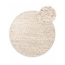 Bézs-natúr színű kézi szövésű gyapjú kerek szőnyeg ø 160 cm Lyon Beans – Elle Decoration