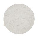 Világosszürke gyapjú kerek szőnyeg ø 200 cm Morphic Botanica – Agnella
