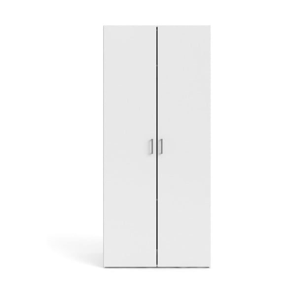 Fehér ruhásszekrény 78x175 cm Space – Tvilum