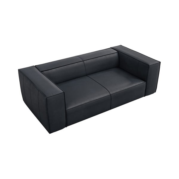 Sötétkék bőr kanapé 212 cm Madame – Windsor & Co Sofas-image-2