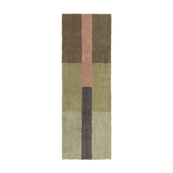 Kézi szövésű gyapjú futószőnyeg 80x230 cm Chroma Dusty Pink – Lorena Canals