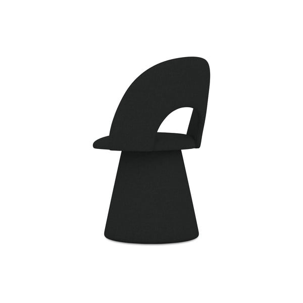 Fekete kárpitozott étkezőfotel Kalo – Makamii-image-4