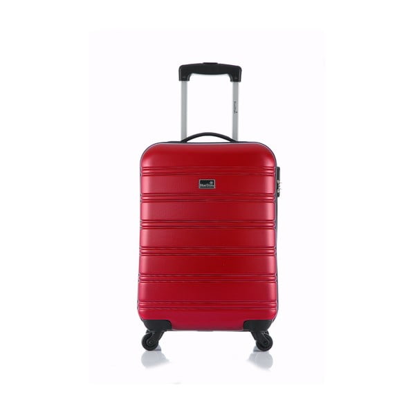 Bilbao piros gurulós utazó bőrönd, 35 l - Bluestar