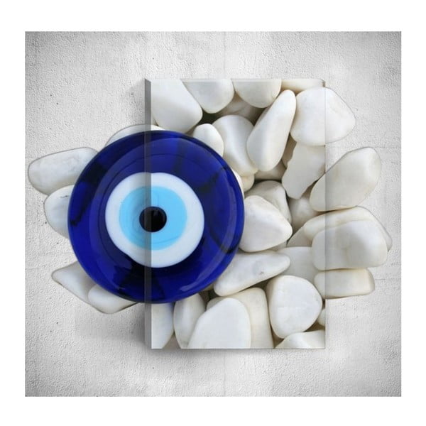 Pebble Eye 3D fali kép, 40 x 60 cm - Mosticx