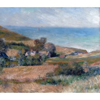Auguste Renoir - View of the Seacoast near Wargemont in Normandy másolat, 70 x 60 cm