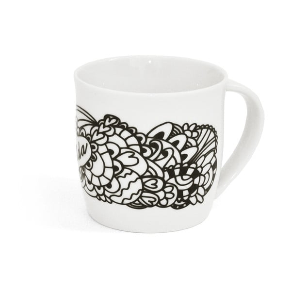 Fehér-fekete bögre 260 ml Pura Vida – Bonami-image-3