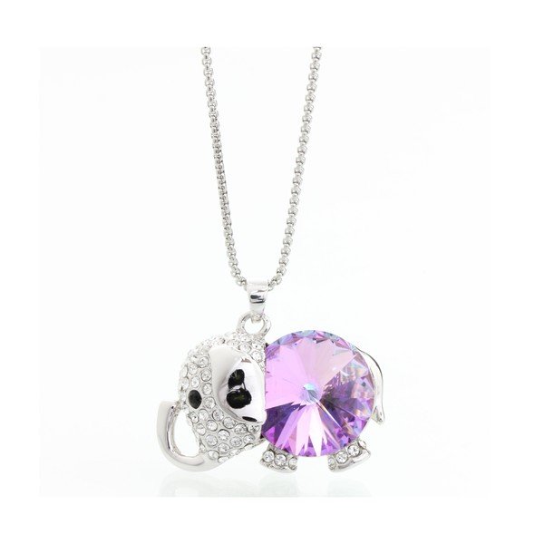 Pink Elephant Swarovski Elements nyaklánc - Laura Bruni