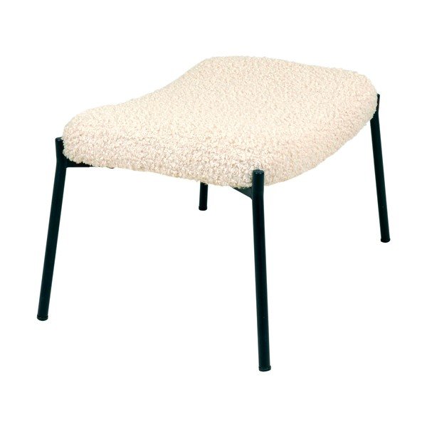 Krémszínű műszőrme lábtartó Glasgow – House Nordic-image-3