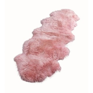 Rózsaszín szőrme szőnyeg, 60 x 240 cm - Native Natural 