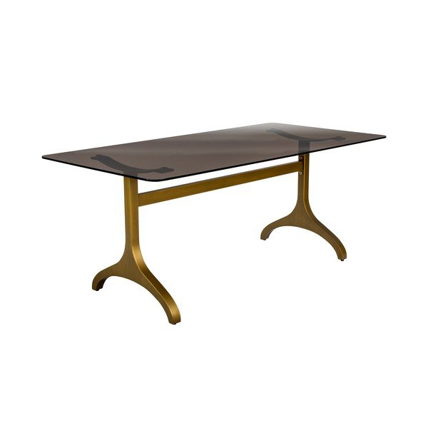 Sansa étkezőasztal üveg asztallappal, 180 x 90 cm - Dutchbone-image-3