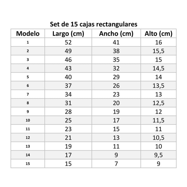 Fedeles karton tárolódoboz szett 15 db-os Route – Casa Selección-image-4