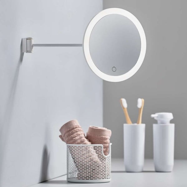 Eve szürke fali kozmetikai tükör, ø 17,5 cm - Zone-image-1